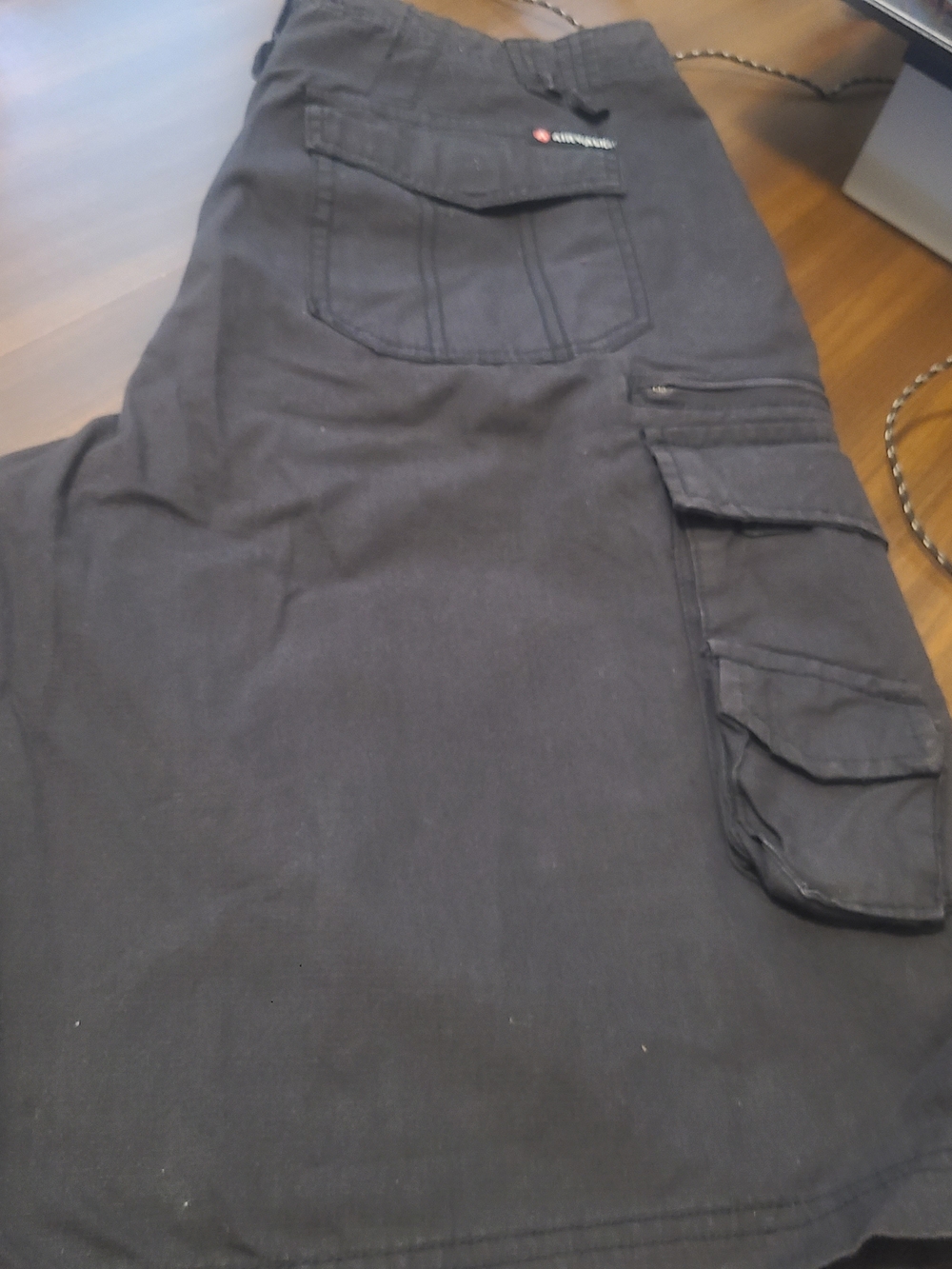Airwalk Black Men's Cargo Pants with Utility Pockets